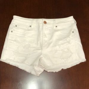 Distressed AE Jean Shorts Hi Rise Shortie